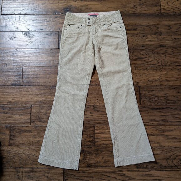 Jacob wide leg low rise Y2K cords pants tan size 1 - Picture 14 of 14
